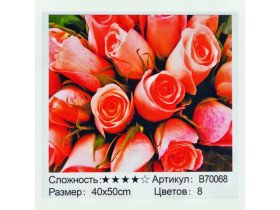 Картина за номерами+Алмазна мозаїка 70068, 40*50см