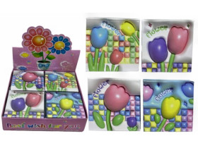 Блокнот ВТ-051 «Квіти», 70 арк., 8×8 см, 4 види (24×12)