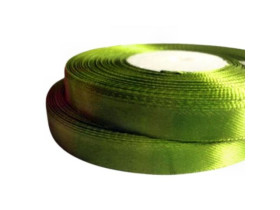 Стрічка атласна 0,9см оливкова 33м
