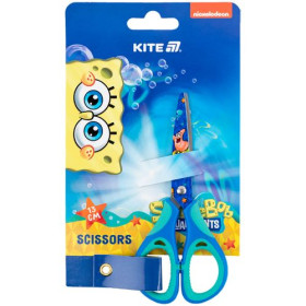 Ножницы детские Kite-148 из резин. вставками, рис. на лезвиях, SB25-148 13см SpongeBob