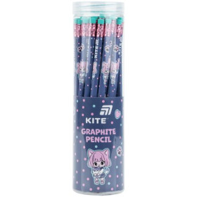 Карандаш графитный Kite, с резинкой, трехгранный K26-046-1 Be Friends (36шт)