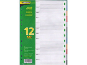Роділювачі кольорові А4 12шт 4-254 4Office
