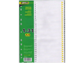 Роділювачі кольорові А4 *1-31арк* 4-255 4Office