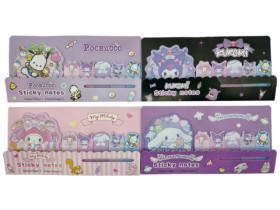 Папір N3-011 для нотаток 17арк.фігурний+ стікер- закладка 5шт "Зайчик Kuromi" (60шт)