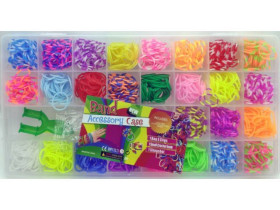 Набор 185 для плетения-резинки 1200шт. в коробке 26*13*3см