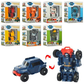 Трансформер 338 (144шт) TBT, 8см, робот+транспорт, 8 видов, в кор-ке, 12-15-6см