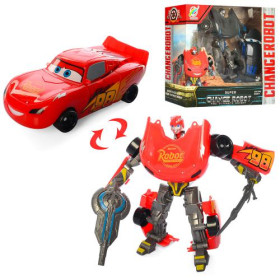 Трансформер 338-38 (48шт) ТЧ, 15см, робот+машинка, оружие, 2вида, в кор-ке, 24-19,5-8,5см