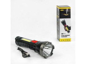 Ліхтар світлодіодний C 57071 (120) акумул, 4 режими роботи, USB-кабель, в коробці