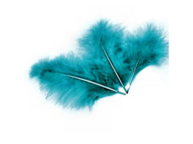 Пір'я для повітряних куль та декору, тіффані, 10 г (≈100 шт.)