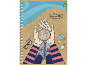 Блокнот В6 6062К кл.пруж.тисн.фольг.80арк Школярик (3/60)