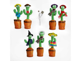 М\'яка іграшка М 49116 (100) звук, світло, функція запису голосу, танцює, h-33 см, в пакеті, USB