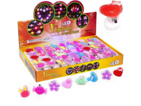 Кільце пластик світиться 12-53 *Прозоре*(50шт)