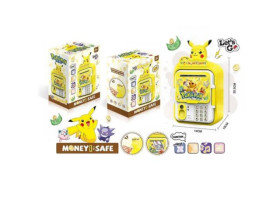 Сейф WF 3023 A (60/2) звуки, підсвічування, наліпки, іграшкові гроші, 18*11*23см в коробці