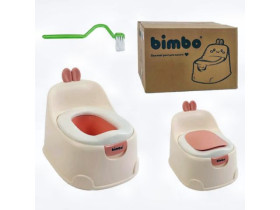 Горщик BM-18909 (1) "Bimbo", знімна м’яка накладка, кришка, щіточка, в коробці