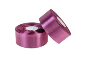 Стрічка атласна 4см баклажанова 33м