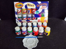 Фарба гуаш.CLASS 12/25мл 7640C з пензл.та палітр.