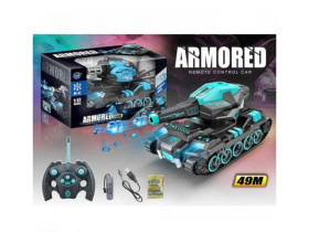 Танк на радіокеруванні 999 D-2 підсвічування акумулятор 3.7 V стріляє орбізами