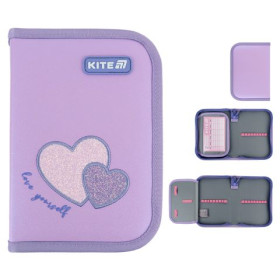 Пенал Kite 1 отделение, 1 отворот, без наполнения K25-621-1 Sweetheart