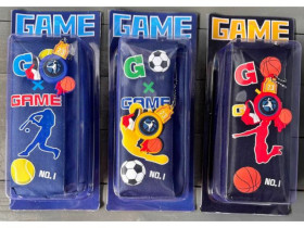 Пенал-косметичка 6631 з брелком "Спортивний" 2змійки (36шт)