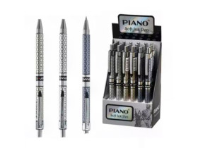 Ручка масляна автоматична синя 0,7мм РS-007 Piano (24шт)