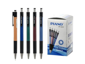 Ручка масляна автоматична синя 0,7мм PT-323 Piano (50шт)