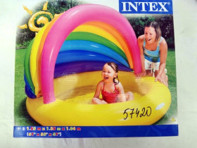 Бассеин 57420 (3шт) радуга, навес