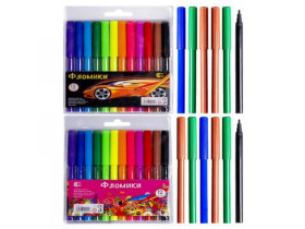 Фломастери Фломики 858/550-12 С-12кольорів (12/240)