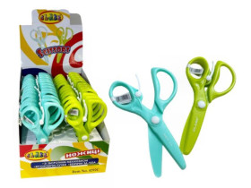 Ножиці дитячі CLASS 4292С SAFETY (24/288) 13.5см,безпечні лезаі,зворотн.механ.