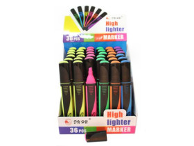 Маркер текстовий DA-801-36, 5 кольорів (36 шт.)