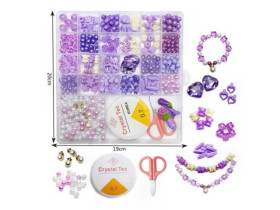 Набір бісеру N 088-9, ножиці, заколки для волосся, леска (96шт)