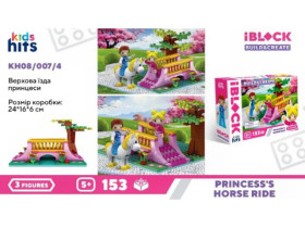 Конструктор Kids Hits IBLOCK Junior KH08/007/4, 153 деталі, коробка 24×16×6 см (36 шт./2)
