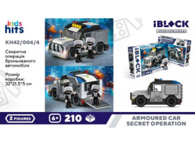 Конструктор Kids hits IBLOCK JUNIOR арт. KH42/004/4 (24шт/2)  210дет. короб. 32*21.5*5