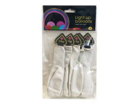 Кулі, що світяться для запуску в небо, білі, 5 шт., арт. 1118