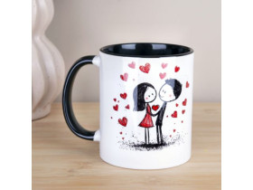 Чашка "кольорова серединка та ручка" 2240-28