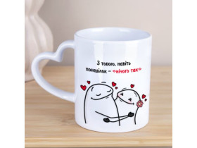 Чашка з ручкою -сердечком мікс 2294-504