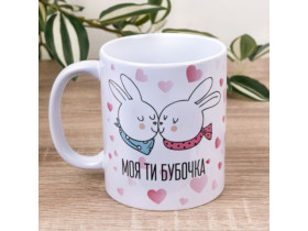 Чашка керамічна мікс з принтом 5208-4