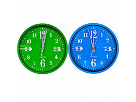 Годинник настінний коло кольор. 24,5*4см Х2-28