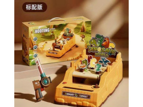 Тир 662-3 (12) акум. 3,7 V, рухомі фігурки, 2 режими швидкості, музика, пістолет з лазерним прицілом