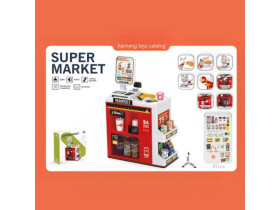 Супермаркет 668-151 (12) світло, звук, касовий апарат, сканер, стіл, кавомашина, полиці, в коробці