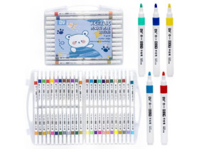 Маркер акриловий, 48 кольорів, A-911-48, у пластиковому боксі