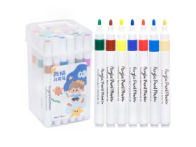 Маркер акриловий, 36 кольорів, W820-36, круглий наконечник, у пластиковому боксі