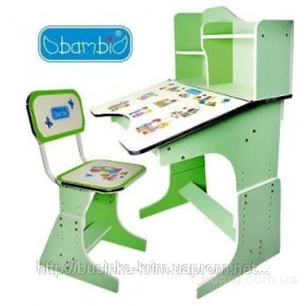 Парта НВ 2071 В-03 (1шт) регулир-я высота, зеленая