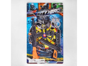 Військовий набір 002-57 (60/2) зброя, рація, наручники, маска, бінокль,на листі