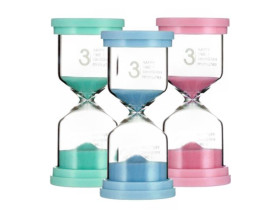 Годинник пісочний, 3хв, 9,5см, скляний, 2753-20, 7-20, 577144