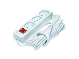 Подовжувач електричний з вимикачем, 3 м / 3 розетки, арт. K0300A-3M