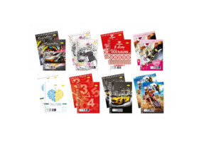 Блокнот А6, 40арк. пружина зверху АП-1710 "Апельсин" (20шт)