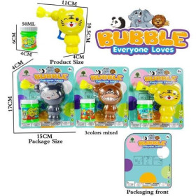 Пістолет з мильними бульбашками JNH 844 (240/2) пляшечка з мильним розчином,на листі