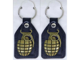 Брелок 1520-1 метал."Граната" 6*4см (12шт)