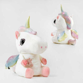 М’яка іграшка M 14346 Єдиноріг, висота іграшки 45см