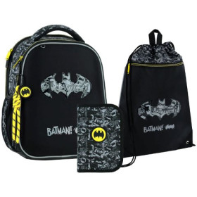 Набір рюкзак + пенал + сумка для взуття Kite SET_DC26-555S DC Batman